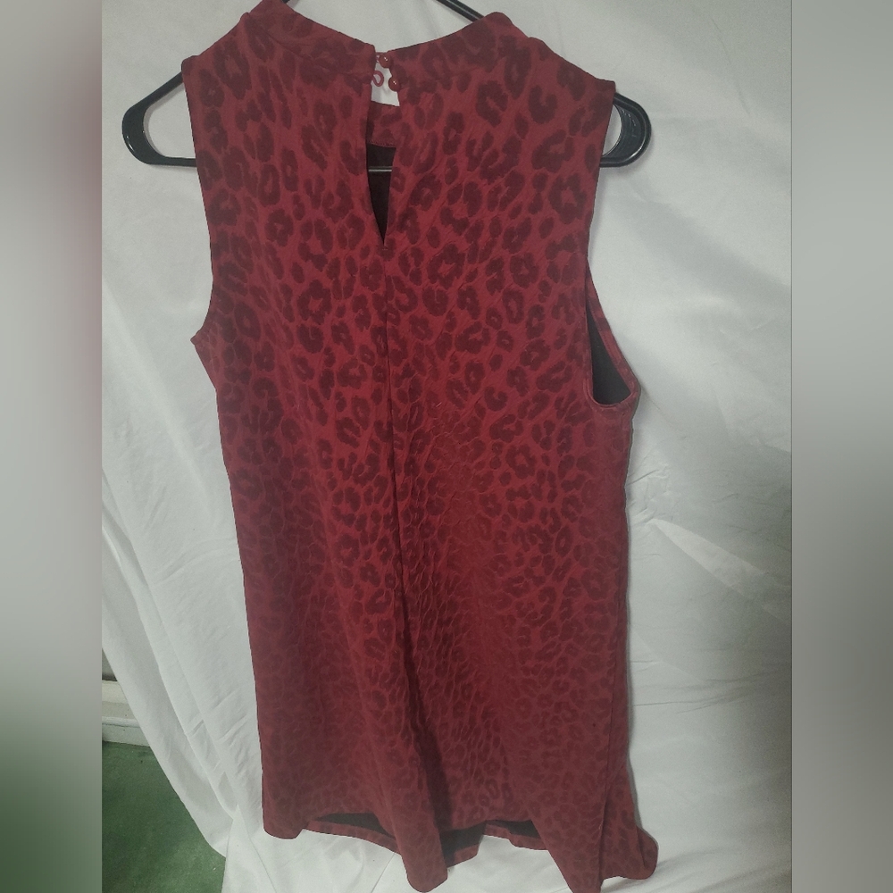 Red Leopard Print Dress